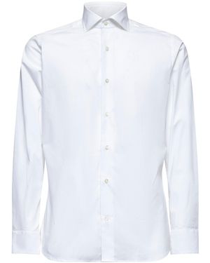 D 40 Stretch Cotton Classic Shirt - White