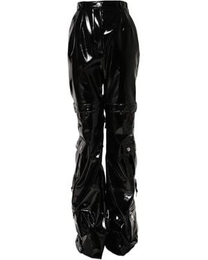 Dolce & Gabbana Cargo Style Shiny Trousers - Black
