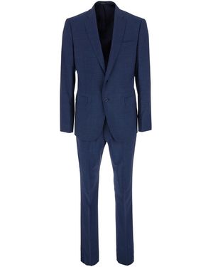 Emporio Armani Elegant Suit Suit - Blue