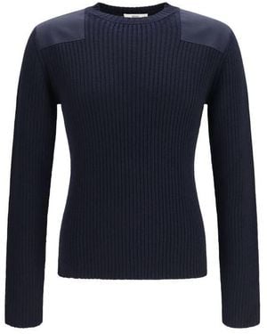 Fendi Blue Wool Oves Aries Sweatshirt