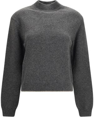 Jacquemus La Maille Cashmere Creweck Jumper Kashmir/Capra Hircus - Grey