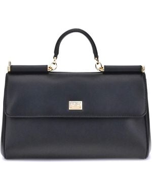 Dolce & Gabbana My Sicily Handbag Calf Leather Bos Taurus Shoulder Bags - Blue