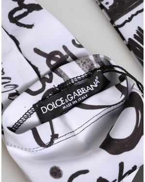 Dolce & Gabbana Dg Logo Elbow Length Mitten Gloves 10+Pl - Metallic