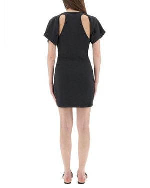 T By Alexander Wang Deconstructed Short Dress Organic Cotton - Black