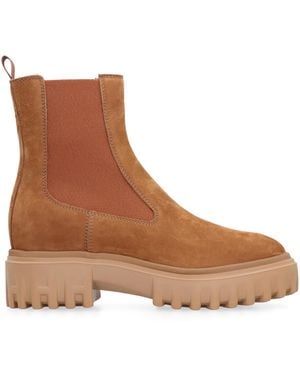 Hogan Chelsea Boots H700 Nubuck Leather - Brown