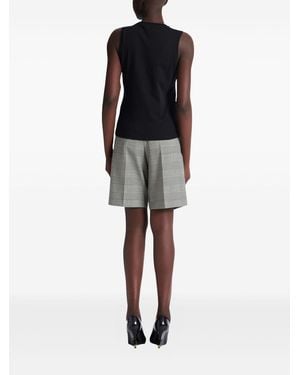 Balmain Logo Cotton Tank Top - Black