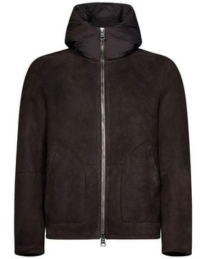 Herno Shearling Jacket - Black