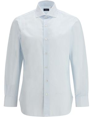 Finamore 1925 Napoli Shirt Cotton - Blue