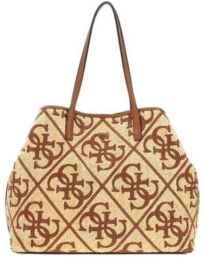 Guess Tote Bag Natural-Off Natural/Off Polypropylene Tote-Bags - Metallic