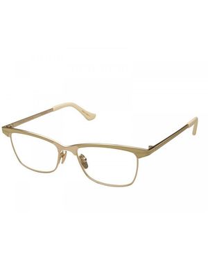 Dita Eyewear Eyeglasses Cat Eye Full Rim, Frame And Clear Demo Lenses Lens Avalonb - Metallic