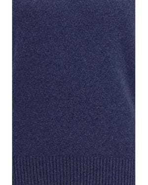 Brooksfield Crewneck Sweater Kashmir/Capra Hircus - Blue