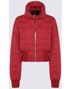 Moncler Cropped Down Jacket - Red