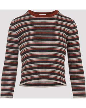 Celine Crewneck Jumper - Brown
