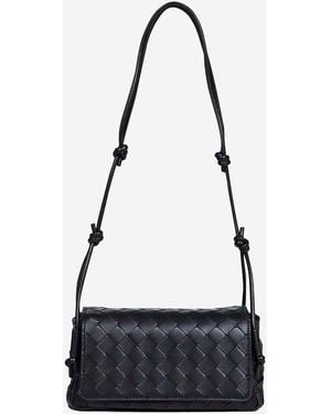 Bottega Veneta Clutch Bag Notturno Leather Lambskin - Black