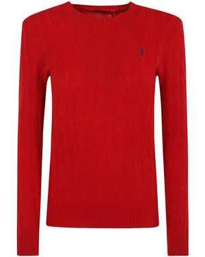 Ralph Lauren Logo Embroidered Cable Knit Jumper