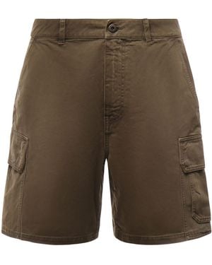 Loewe Cotton Cargo Shorts - Green