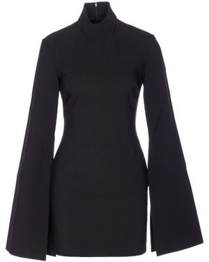 Solace London Laurel Mini Dress - Blue