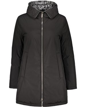 Moorer Technical Fabric Hooded Jacket - Black