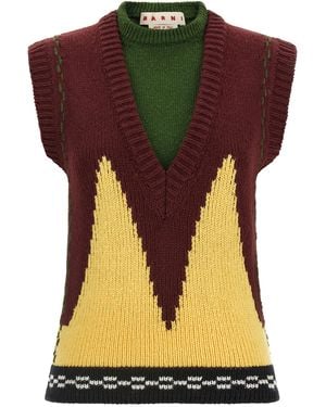 Marni Knit Vest - Yellow