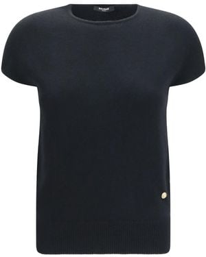 Balmain Sleeveless Wool And Cashmere Sweater - Black