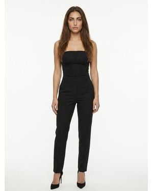 Dolce & Gabbana Elastane Sleeveles T-Shirt - Black