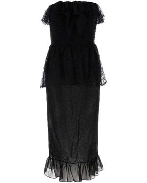 Alessandra Rich Lace Dress - Black