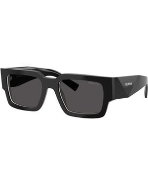 Prada Sunglasses Square Full Rim, Frame And Dark Lens Prb17S16K08Z - Black