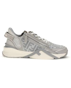 Fendi Polyester Athletic Trainers - White