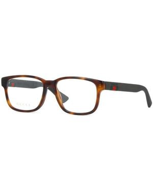 Gucci Gucci Gg0011O002 Tortoiseshell Acetate Eyeglasses — Tortoiseshell - Brown