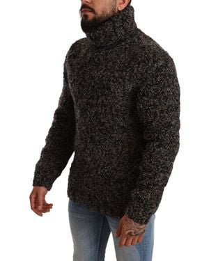 Dolce & Gabbana Wool Blend Turtleneck Pullover Jumper Clothing - Black