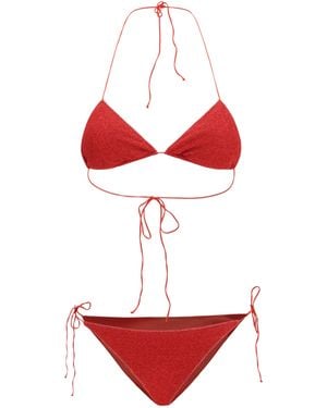 Oséree Lumière Bikini Elastane; Polyamide Swimwear - Red