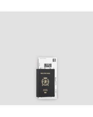 Balenciaga Passport Long Wallet Calf Leather Smallleathergoods - Black