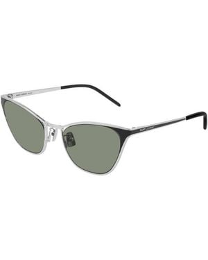 Saint Laurent Sunglasses Cat Eye Full Rim, Frame And Lens Sl409003 - Grey