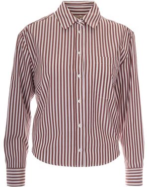 Weekend by Maxmara Regular Stripes Shirt - Purple