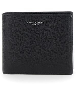 Saint Laurent Bi-Fold Wallet Monogram Leather Calfskin - Black