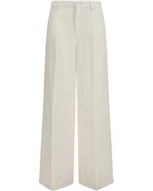 7FOR Cotton Denim Jeans - White