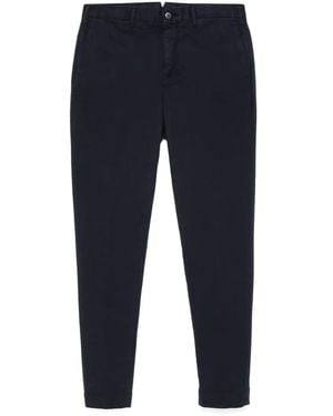 Incotex Tapered Cotton Blend Twill Pants - Blue