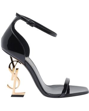 Saint Laurent Patent Opyum Court Shoes Sandals - Black