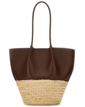 Tod's Medium Shopping Bag Calfskin Shoulder - Brown