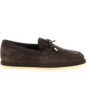 Tod's Shearling-Lined Suede Loafer - Brown