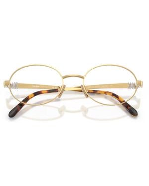 Miu Miu Miu 0Mu 50Zv Metallo Optical Frames - Metallic