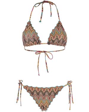Anjuna Bikini With All-Over Print - White