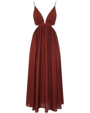 Zimmermann Long Dress Wanderlust Silk - Red