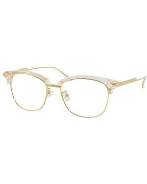 Bottega Veneta Eyeglasses Browline Full Rim, - Frame And Clear Demo Lenses Lens Bv1011Oa004 - Brown