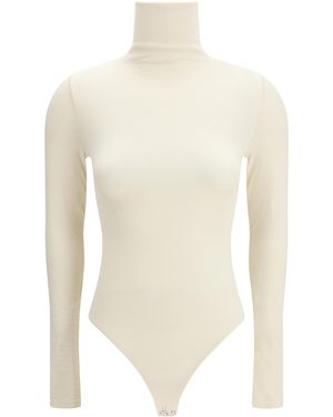 Wolford Colorado Bodysuit Cotton; Polyamide; Elastane Top - White