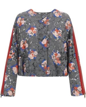 Fendi Bouquet Lace Blazer - Blue