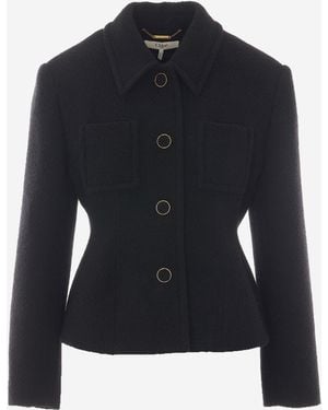 Chloé Blazer Aries Wool Jacket - Blue