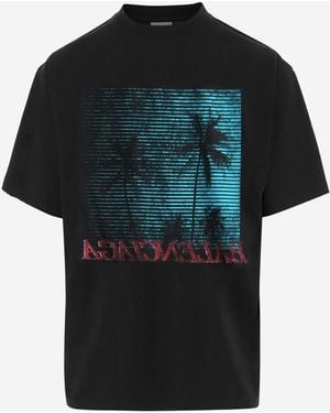 Balenciaga T-Shirt The Address Cotton T-Shirts - Black