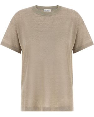 Brunello Cucinelli Linen Cardigan Clothing - Natural