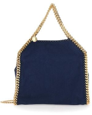 Stella McCartney Mini Bag Falabella Alter Suede Polyester Shoulder - Blue